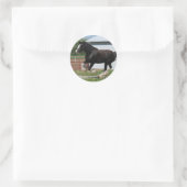 Black Clydesdale Ronde Sticker (Tas)