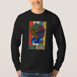Black Cna Nurse voor Afrikaanse Amerikaanse Melani T-shirt