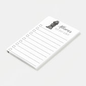 Black Cockapoo Dog gepersonaliseerd om lijst te do Post-it® Notes (Schuin)