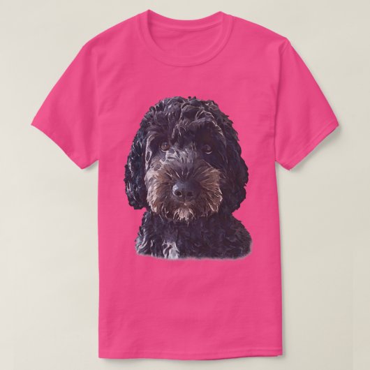 Black Cockapoo Doodle T-shirt (Design voorkant)