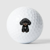 Black Cockapoo Golfballen (Voorkant)
