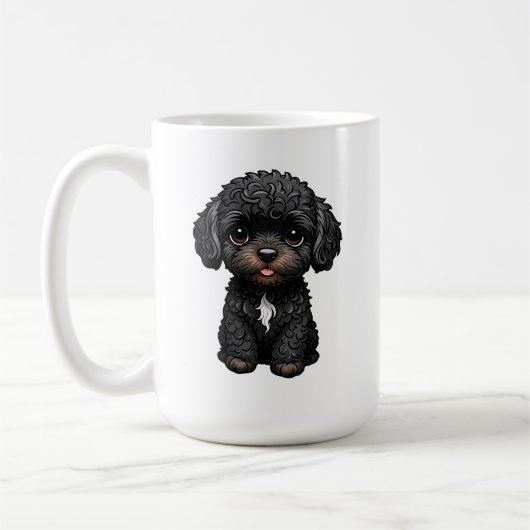 Black Cockapoo Koffiemok (Links)