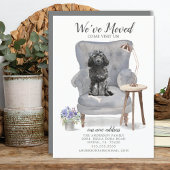 Black Cockapoo Moving Announcement Aankondiging
