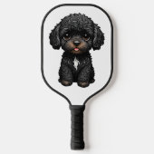 Black Cockapoo Pickleball Paddle (Voorkant)