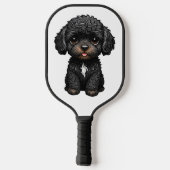 Black Cockapoo Pickleball Paddle (Achterkant)