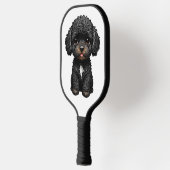 Black Cockapoo Pickleball Paddle (Links)