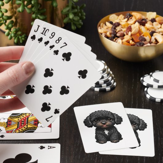 Black Cockapoo Pokerkaarten (Insitu)
