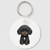 Black Cockapoo Sleutelhanger (Achterkant)