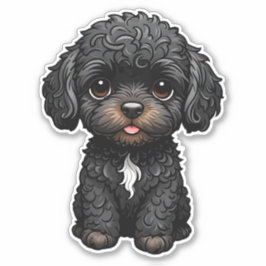 Black Cockapoo Sticker