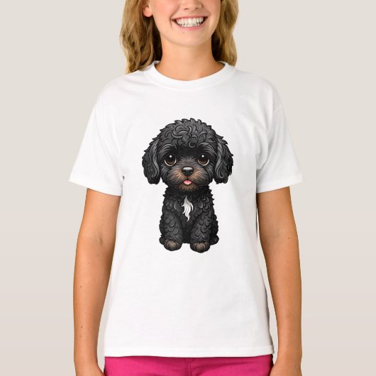 Black Cockapoo T-shirt (Voorkant)