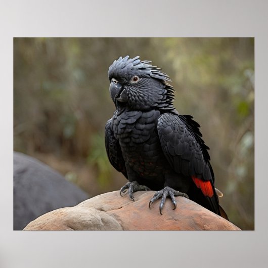 Black Cockatau Poster (Voorkant)