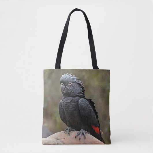 Black Cockatau Tote Bag (Voorkant)