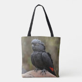 Black Cockatau Tote Bag (Achterkant)