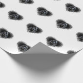 Black Cocker Spaniel Cadeaupapier (Hoek)