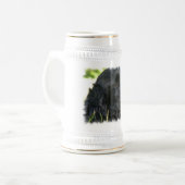 Black Cocker Spaniel Dog Beer Stein Bierpul (Voorkant links)