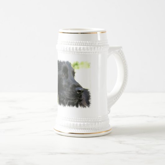 Black Cocker Spaniel Dog Beer Stein Bierpul (Voorkant rechts)