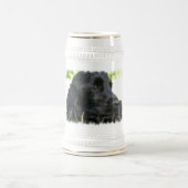 Black Cocker Spaniel Dog Beer Stein Bierpul (Center)