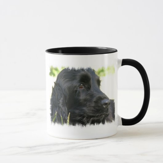 Black Cocker Spaniel Dog Coffee Mok (Rechts)