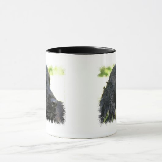 Black Cocker Spaniel Dog Coffee Mok (Midden)