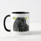 Black Cocker Spaniel Dog Coffee Mok (Links)
