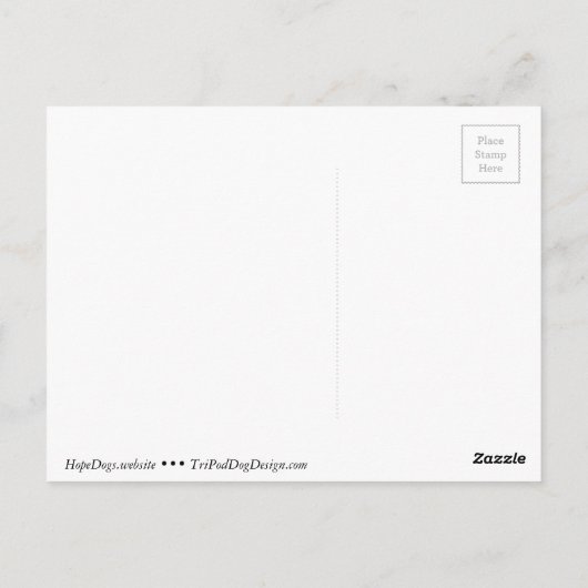 Black Cocker Spaniel Hope Pop Art Briefkaart (Achterkant)