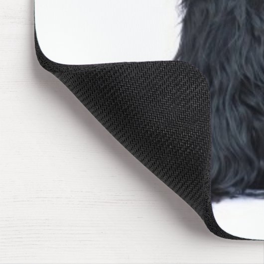 Black Cocker Spaniel Mousepad Muismat (Hoek)