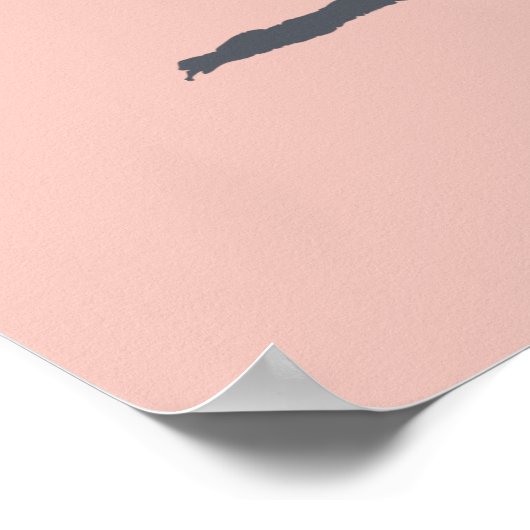 Black Cocker Spaniel Persoonlijke hond Poster (Hoek)