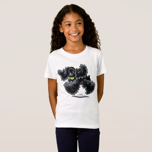 Black Cocker Spaniel Play T-shirt (Voorkant volledig)