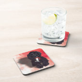 Black Cocker Spaniel Puppy - Abby Drankjes Onderzetter (Rechterzijde)