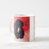 Black Cocker Spaniel Puppy - Abby Koffiemok (Voorkant links)