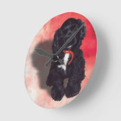 Black Cocker Spaniel Puppy - Abby Ronde Klok (Hoek)