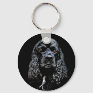 Black Cocker Spaniel Sleutelhanger