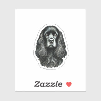 Black Cocker Spaniel Sticker