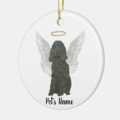 Black Cocker Spaniel Sympathie Herdenking Keramisch Ornament (Links)