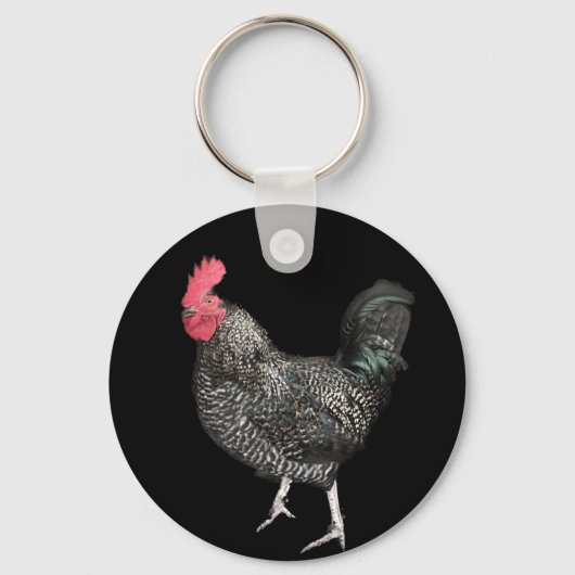 Black Cockerel No 4  Sleutelhanger (Voorkant)