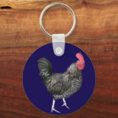 Black Cockerel No 4  Sleutelhanger (Achterkant)