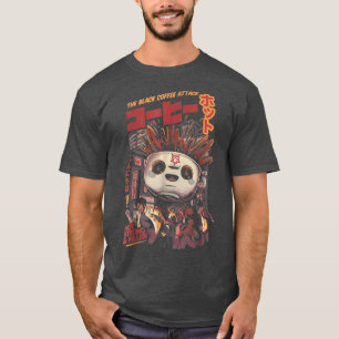 Black Coffee Magic Kaiju Monster Japanse kunst T-shirt