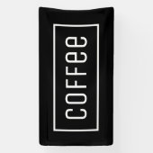 BLACK COFFEE OPEN SIGN SPANDOEK (Verticaal)