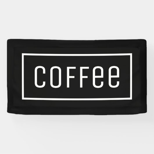 BLACK COFFEE OPEN SIGN SPANDOEK (Horizontaal)
