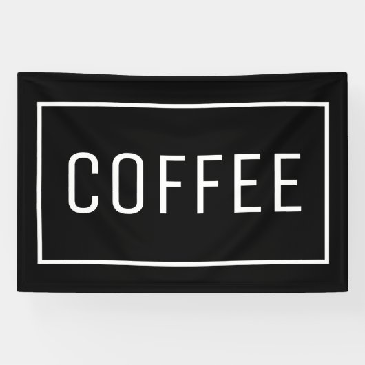 BLACK COFFEE SIGN SPANDOEK (Horizontaal)
