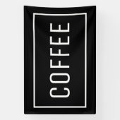 BLACK COFFEE SIGN SPANDOEK (Verticaal)