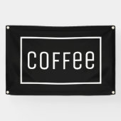 BLACK COFFEE SIGN SPANDOEK (Horizontaal)