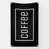 BLACK COFFEE SIGN SPANDOEK (Verticaal)
