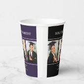 Black College University 3 Foto Afstuderen Papieren Bekers (Rechts)