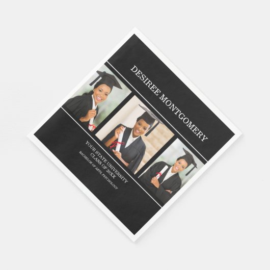 Black College University 3 Foto Afstuderen Servet (Hoek)