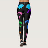 Black Colorful Pixie-Leggings Leggings (Achterkant)