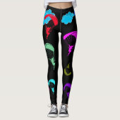 Black Colorful Pixie-Leggings Leggings (Voorkant)