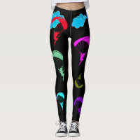 Black Colorful Pixie-Leggings
