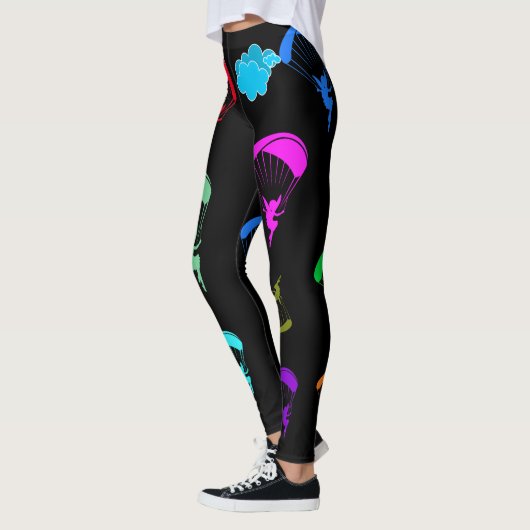 Black Colorful Pixie-Leggings Leggings (Links)