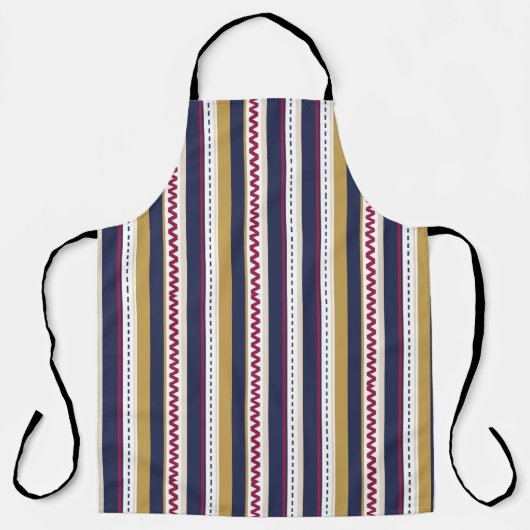 Black colour combination apron schort (Voorkant)